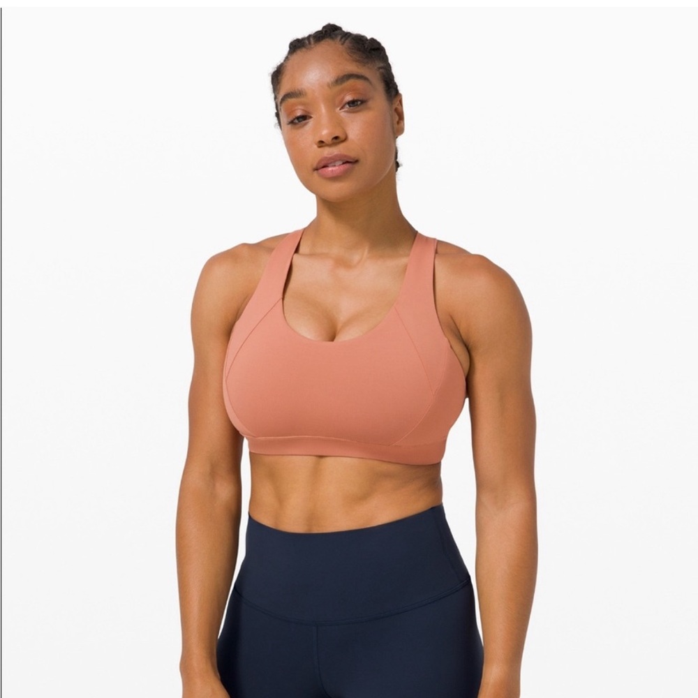 Lululemon Free to be Elevated Bra - Light Support (D/DD) - size 6 - rustic coral